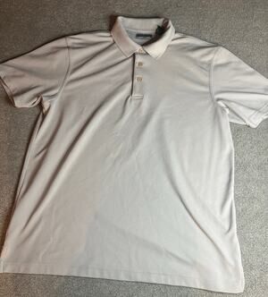 Cubavera Men's Short Sleeve Button-Up Shirt, Regular Fit Light Grey XL Polyester